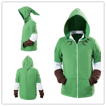Bağlantı Hoodie Fermuar Ceket Ceket kapüşonlu süveter Cosplay Kostüm