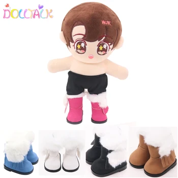 Yeni Moda 5.5 cm Yün Ayakkabı 14 İnç Bebekler İçin 5 Renkler Fermuar Kar Botları Sıcak Satış Bebek Ayakkabıları EXO Dıy Bebek Aksesuarları