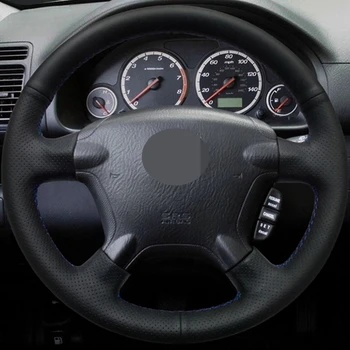 Araba Ürünleri DIY Siyah kaymaz Aşınmaya dayanıklı Suni Deri Araba Aksesuarları direksiyon kılıfı Honda CR-V CRV 2002-2006
