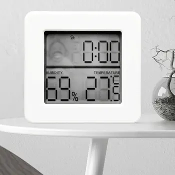 Dijital Termometre Higrometre Kapalı Hava İstasyonu Ev Mini oda termometresi Sıcaklık nem monitörü 0