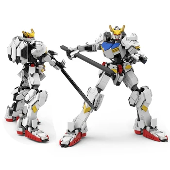 Mekanik RX-78 Mecha Robot Barbotos Anime Figürleri Yapı Taşları Anime Karakter MOC Tuğla Oyuncaklar Çocuklar için Noel Hediyeleri