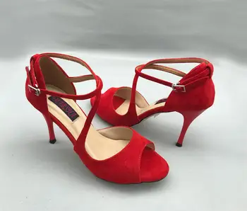 Rahat ve Fashional Arjantin Tango Dans Ayakkabıları parti ayakkabıları Düğün Ayakkabı ile deri taban T6291RS