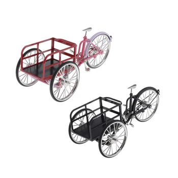 1:10 Ölçekli Alaşım Diecast Bisiklet Modeli Üç Tekerlekli Bisiklet Oyuncak Dekorasyon El Sanatları Ev Masaüstü Koleksiyon Hediye Seçin Renkler