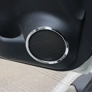 ABS Krom Kapı Hoparlör Halkası Kapağı Hoparlör Dekorasyon Trim Nissan X-TRAİL Xtrail X trail T32 2013 - 2017 Araba Styling 2