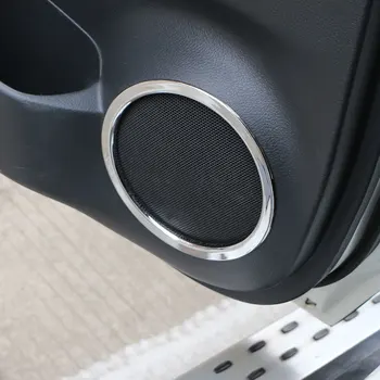 ABS Krom Kapı Hoparlör Halkası Kapağı Hoparlör Dekorasyon Trim Nissan X-TRAİL Xtrail X trail T32 2013 - 2017 Araba Styling 3