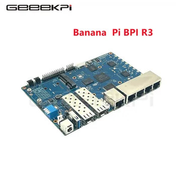 Orijinal Muz Pi BPI R3 Yönlendirici MediaTek MT7986 Dört Çekirdekli ARM A53 + MT7531A Çip Tasarım 2G DDR RAM 8G eMMC Flaş Dahili