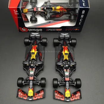 Bburago 1:43 Red Bull Yarış ETİKET RB14 2018 #33 Heuer Max Verstappen Alaşım Lüks Araç Döküm Araba Model Oyuncak Toplama Hediye 1