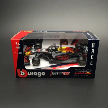 Bburago 1:43 Red Bull Yarış ETİKET RB14 2018 #33 Heuer Max Verstappen Alaşım Lüks Araç Döküm Araba Model Oyuncak Toplama Hediye 4