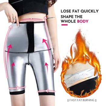 Yeni Ter Sauna Pantolon Vücut Şekillendirici Kilo Kaybı Zayıflama Pantolon Kadın Bel Eğitmen Karın Sıcak Termo Ter Tayt Fitness Egzersiz