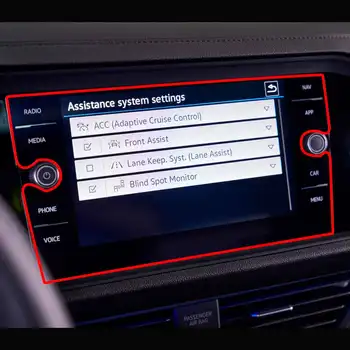 Volkswagen Jetta 2021 2022 için 8 inç Araba GPS Navigasyon Temperli Cam Ekran Koruyucu Film Oto İç Sticker Aksesuarları
