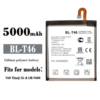 BL - T46 İçin Yedek Yeni Pil LG V60 V60 ThinQ LMV600VM V600VM V600QM5 LM-V600 5000mAh Yüksek Kaliteli Dahili Son Bateria