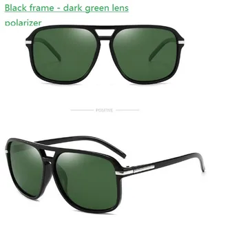 KAPELUS Güneş Gözlüğü Marka Retro koyu yeşil lens güneş gözlüğü Polarize gözlük erkekler ve kadınlar için Açık polarize