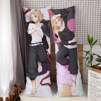 Anime Tokyo Revengers Manjiro Sano Mikey Dakimakura sarılma yastığı kılıfı Erkek Otaku Tam Vücut Yastık Kılıfı ev yatak takımı Hediye