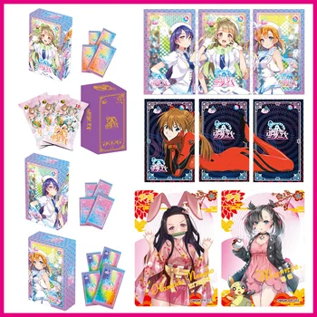 Tanrıça Hikayesi Nezuko Beelzebul Bronzlaşmaya Anime karakterler karikatür koleksiyonu Oyun kartları Noel doğum günü hediyesi çocuk oyuncakları