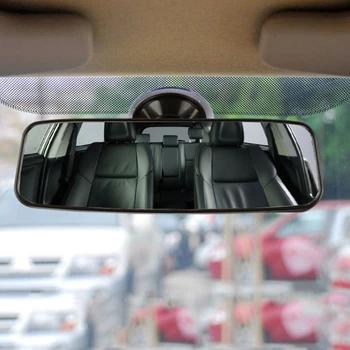 1 Adet Evrensel 360 Döndür Araba iç diş Görünüm 200mm Ayarlanabilir Vantuz Ayna Öğrenci Sürücü Sopa İç Geniş