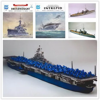 ABD Korkusuz Uçak Gemisi 3D Kağıt Modeli Sınıf Aegis Destroyer Savaş Gemisi Oyuncak Kağıt Sanat