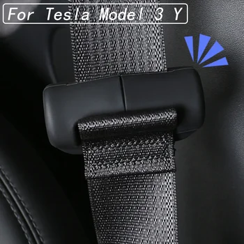 Araba Süslemek Anormal Gürültü Önlemek İçin Tesla Model 3 Y 2021 2022 Emniyet Kemeri Koruyucu Kılıf Anti-çarpışma Kapak 