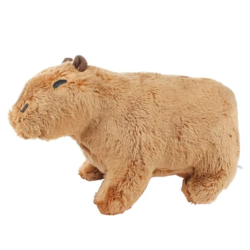 3D Capybara peluş oyuncak Ayakta Duruş Yatak Dekoratif Doldurulmuş Hayvan Ruh Yatıştırmak için doğum günü hediyesi Oyuncak Kız için 20CM