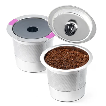 Yeniden kullanılabilir K Fincan Kahve Filtreleri Paslanmaz Çelik Yeniden Kullanılabilir k Bardak Filtre Keurig K yüce Artı Keurig 2.0 ve 1.0 kahve makineleri