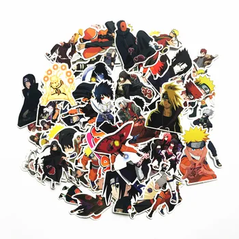 63/70 ADET Japonya Anime Sasuke Karikatür Snowboard Dizüstü Bagaj Buzdolabı Araba-Styling Vinil Çıkartması Ev Dekor Çıkartmalar Çocuk Oyuncakları