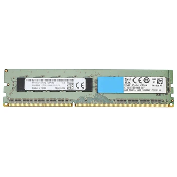 Sunucu iş istasyonu için 8GB RAM bellek 2RX8 1.35 V DDR3 PC3L-12800E 1600Mhz 240 Pin ECC Tamponsuz RAM