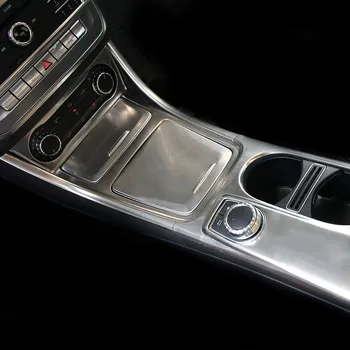 Araba Merkezi Konsol Klima saklama kutusu Su Bardağı Tutucu CD Paneli Kapak Şerit Trim İçin Mercedes Benz CLA C117 GLA X156