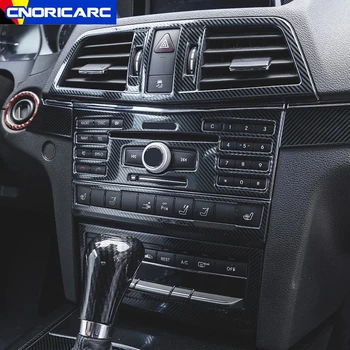 Paslanmaz Çelik Araba Merkezi Konsol Klima CD Paneli ayar kapağı Mercedes Benz E Sınıfı Coupe W207 C207 2009-2013 Çıkartması