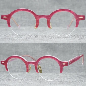 Yenilikçi ve yenilikçi yarım çerçeveli gözlük çerçevesi niş tasarımı 2