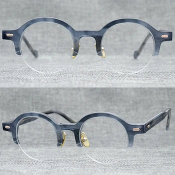Yenilikçi ve yenilikçi yarım çerçeveli gözlük çerçevesi niş tasarımı 3