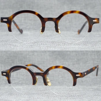 Yenilikçi ve yenilikçi yarım çerçeveli gözlük çerçevesi niş tasarımı 4