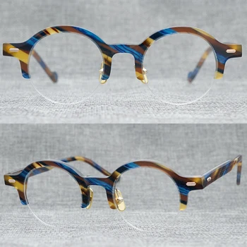Yenilikçi ve yenilikçi yarım çerçeveli gözlük çerçevesi niş tasarımı 5