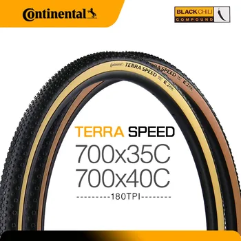 Continental mtb Lastik TERRA Hız Tubeless Lastikler 35C / 40C tr Ultra Geniş Yol ve kros Çakıl katlanır bisiklet lastiği 700C
