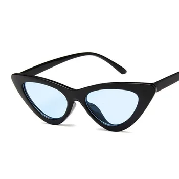 Yeni Moda Sevimli Seksi Bayanlar Kedi Göz Güneş Kadınlar Vintage Marka Küçük Ayna Gözlükleri Kadın Oculos De Sol UV400