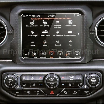 Temperli cam filmi koruyucu Jeep Gladyatör 2020 2021 8.4 inç araba radyo gps Otomatik Ekran Sticker Araba Aksesuarları