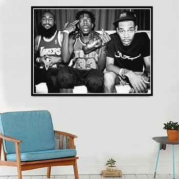 Yeni Flatbush Zombies Rap Müzik Yıldız Şarkıcı Moda Tuval Poster Baskılar Yağlıboya Sanat Duvar Resimleri Oturma Odası Ev Dekor