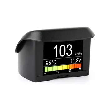 Evrensel HUD OBD2 Akıllı Dijital Metre Head Up Display Aşırı Hız Alarmı su sıcaklık göstergesi OBDII HUD Ekran