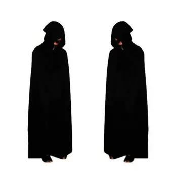 Cadılar bayramı Grim Reaper Kostüm Seti kapüşonlu pelerin İskelet Eldiven Dekorasyon Sahne Performansları Masquerade Cosplay Film Tema