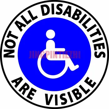 Ilginç Araba Sticker Değil Tüm Engelli Görünür Handikap Sticker Vinil Çıkartması Araba Çıkartması Dekorasyon Dizüstü