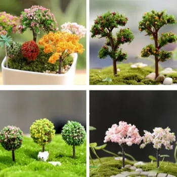 Mikro Peyzaj Bonsai Bitki Mini Ağaç Teraryum Figürler Bahçe Minyatür Reçine Zanaat ev bahçe dekorasyonu