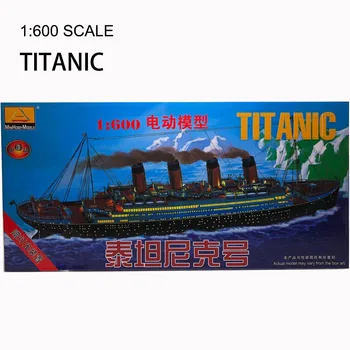 1: 600 Titanic Modeli Plastik Montaj Gemi Modeli Hafif Motorlu Askeri Oyuncak