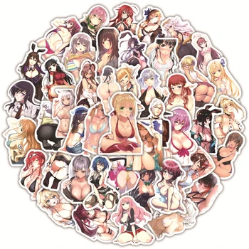 10/30/50 ADET Anime Seksi Kız Graffiti Anime Çıkartmalar Graffiti Kaykay Telefon Dizüstü Bagaj Buzdolabı Su Geçirmez Etiket Çıkartmaları