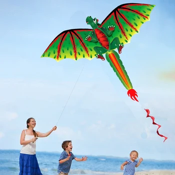 3D Yaratıcı Dinozor Şekli Uçurtma Hayvan Profesyonel Açık Uzun Kuyruk Spor Uçan Uçurtmalar Çocuk Oyuncakları Çocuk Hediye