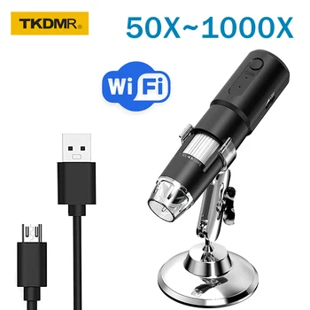 Zoom Taşınabilir 1000X WIFI USB Dijital Mikroskop Kamera Telefonu Tamir için Elektronik Lehimleme Aracı Çocuk eğitici oyuncak