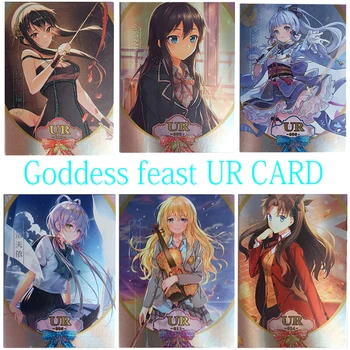 Tanrıça Hikayesi tanrıça bayram Yeni UR kart Yor Forger Tohsaka Rin anime karakterler bronzlaşmaya toplama kartı oyuncak arkadaşlar için hediyeler