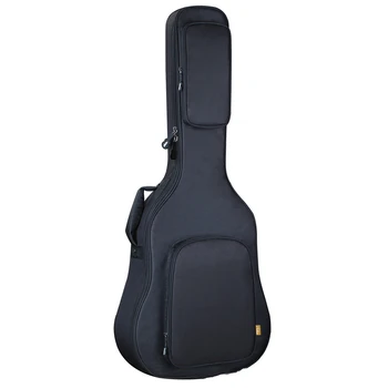 36 38 39 40 41 İnç Akustik Gitar Kılıfı Siyah Yumuşak Çanta Kalınlaşmak 24mm 1.35 kg Guitarra Aksesuarları Konser 5