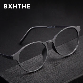 2021 Yeni Kadın Optik Gözlük Çerçevesi Erkekler Siyah Reçete Miyopi Bilgisayar Gözlük Klasik Yuvarlak Ultralight Tr90 Gözlük 0