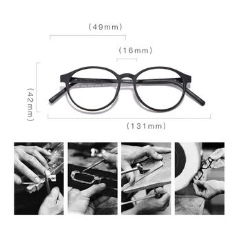 2021 Yeni Kadın Optik Gözlük Çerçevesi Erkekler Siyah Reçete Miyopi Bilgisayar Gözlük Klasik Yuvarlak Ultralight Tr90 Gözlük 4
