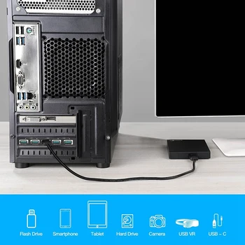 HOT-PCI-E USB 3.2 Kartı, 5 Port Genişletme Kartı, Pcıe USB Anakart Kartı bilgisayar masaüstü, destek Windows 7/8/10 Mac Linux 5