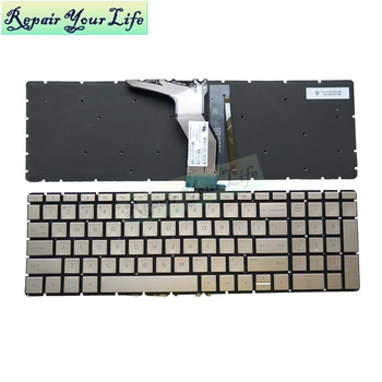 ABD İngilizce arkadan aydınlatmalı Laptop klavye hp ENVY X360 15M 15-BP 15-BP015 15-BS 15-BW 250 G6 Altın Gümüş Yeşil SN7161BL2