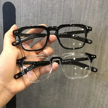 Yüksek kaliteli Unisex kare Düz gözlük Optik Gözlük Bilgisayar gözlük Miyopi Gözlük Miyop Gözlük-1.0-1.5-2.5